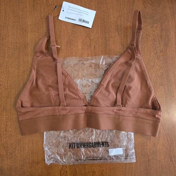 ThirdLove X Kit Undergarments Soft Wireless Bra / Bralette in Brown - Size Small - Picture 6 of 10
